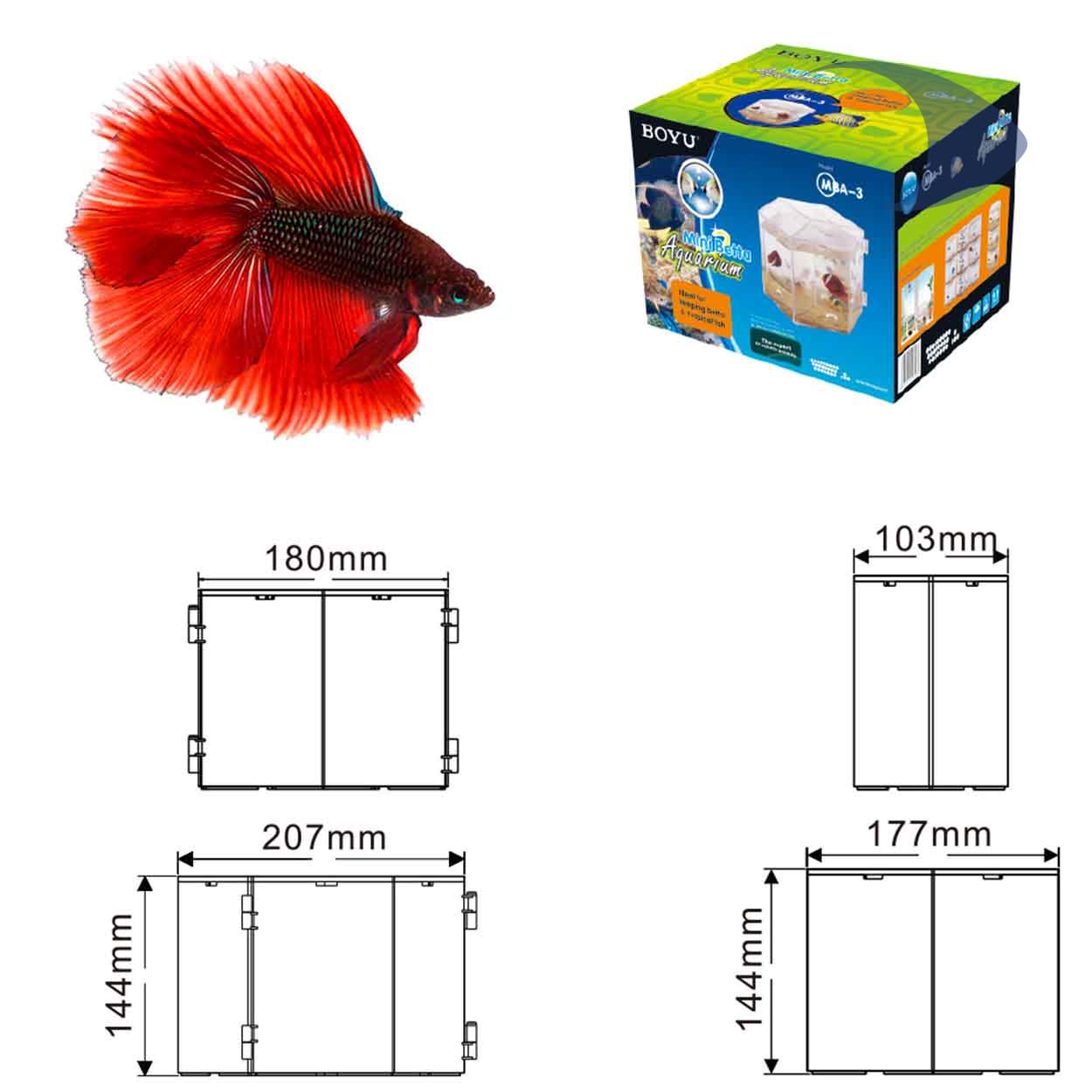 Mini acuarios para peces Betta Serie MBA 5 Mini acuarios para peces Betta Serie MBA - Imagen 5