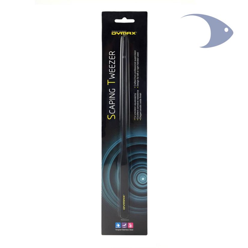 Pinzas rectas DYMAX de acero inoxidable anodizado en negro
