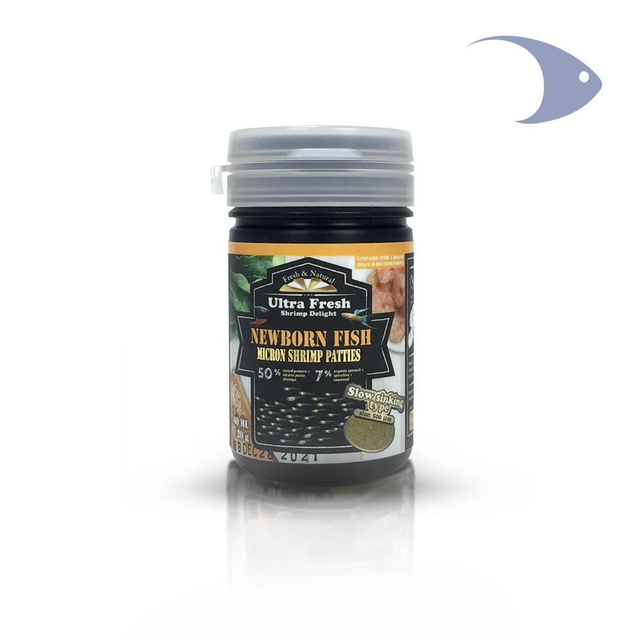 Delicias de camarón Micron para peces recién nacidos 1 Delicias de camarón Micron para peces recién nacidos